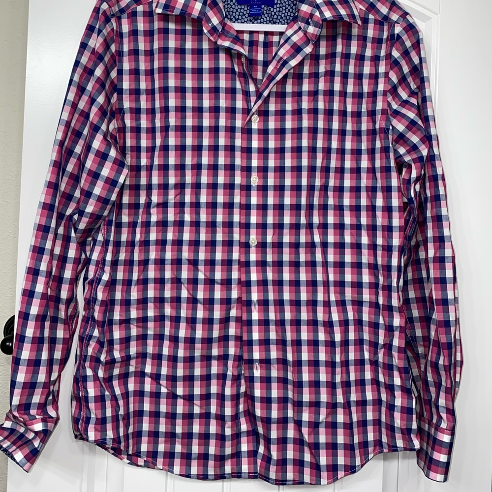 Men’s Egara Dress Shirt Button Down Medium